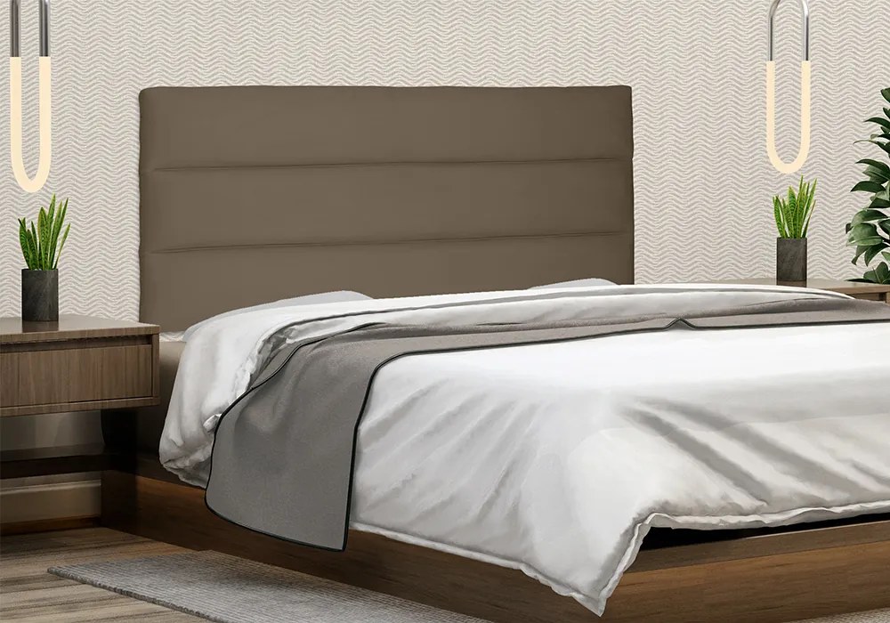 Painel La Italiana Para Cama Box Queen 160 cm Suede S04 - D'Rossi - Caramelo