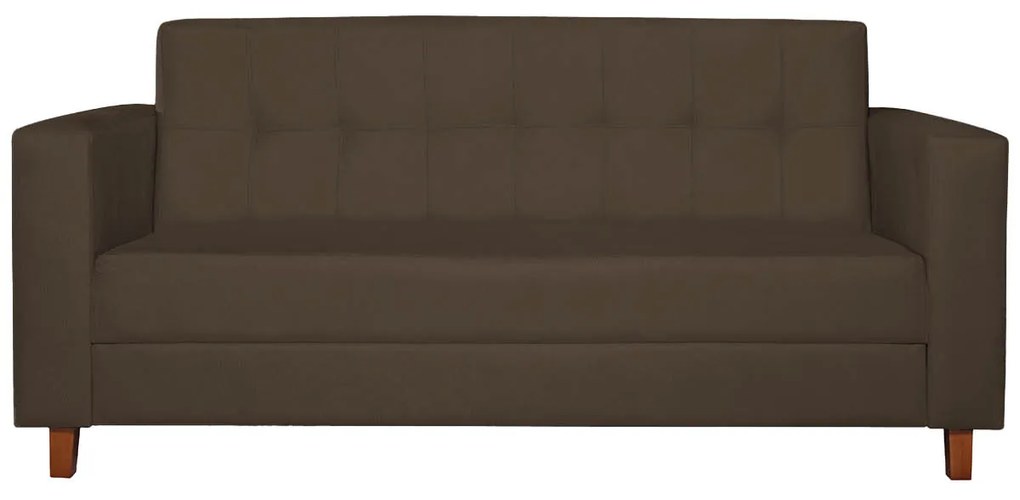 Kit Sofá 2 Lugares e 2 Poltronas Denver Suede Marrom - ADJ Decor