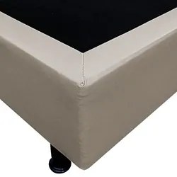 Base Box para Cama Casal 138x188cm Liz S05 Sintético Bege - Mpozenato