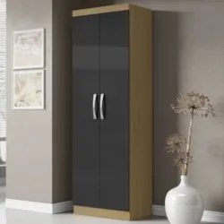 Armário Multiuso Lavanderia 52cm Aspasia Atacama/Grafite A15 - Mpozena