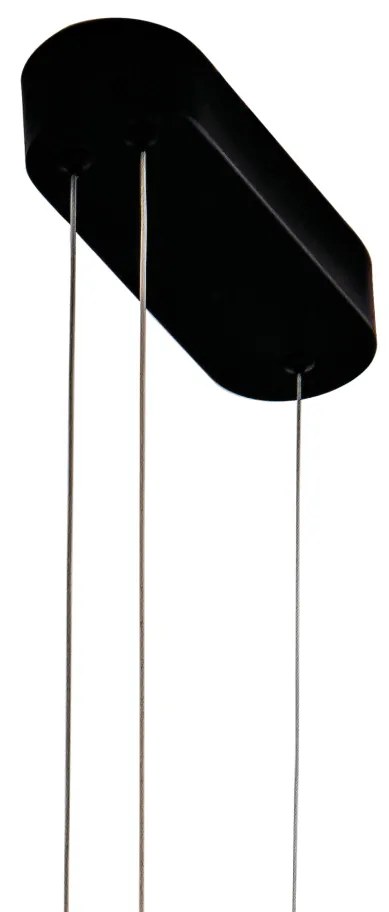 Pendente Byte Redondo Ø60X5Cm Led 41W 3000K Bivolt Alumínio Preto - Us...