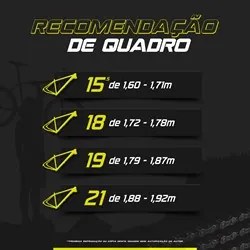 Bicicleta GPS Aro 26 Aço 21 Marchas Dupla Suspensão Freio V-Brake Pret