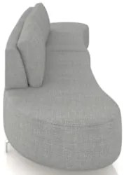 Sofá 3 Lugares 220cm Orgânico Pé Ferro Nagai Linho Cinza Z55 - Mpozena