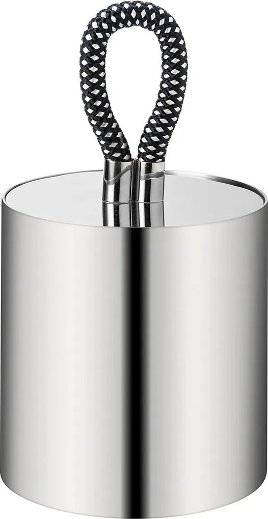 Balde Rapunzel Outdoor Inox C/ Corda Náutica  - Preto  Preto