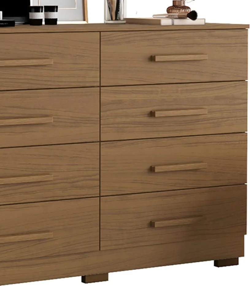 Cômoda para Quarto com 8 Gavetas 136cm Sirlei Atacama A09 - D'Rossi