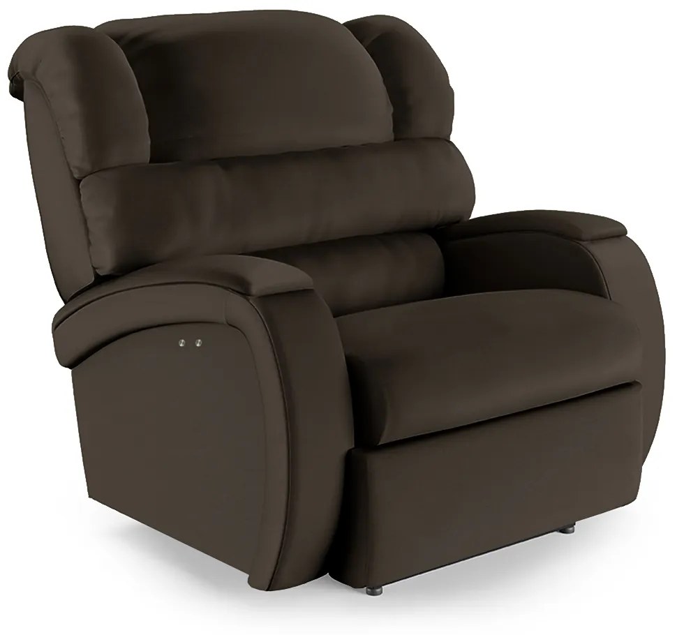 Poltrona do Papai Reclinável Napoli Power Touch Massagem PU FH1 - D'Rossi - Marrom