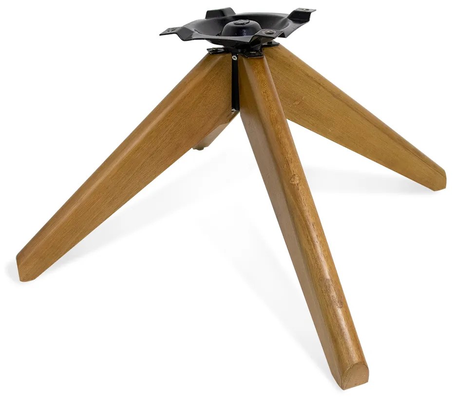 Base de Madeira Giratória para Poltrona 30cm - D'Rossi