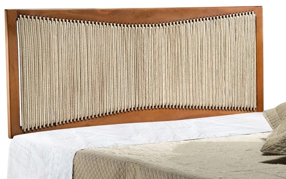 Cabeceira de Cama Pallas Corda Náutica Madeira Design Artesanal