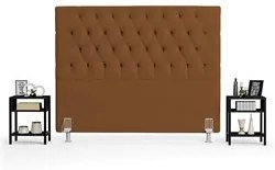 Cabeceira Casal Queen 160cm Cristal Boucle Telha e 2 Mesas Laterais Pl