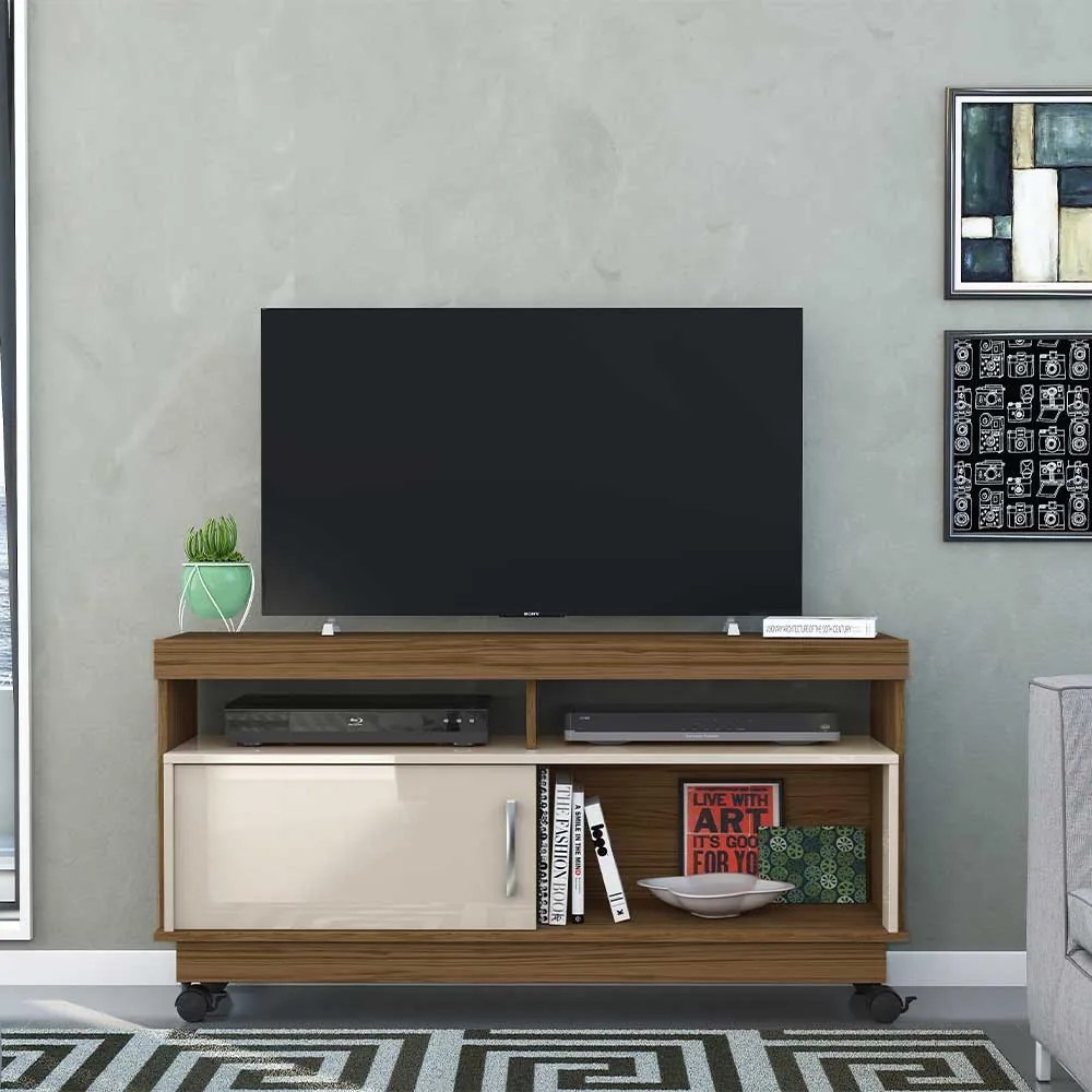 Rack Decorativo Merlim 2 Nichos até 50 Naturale/OffWhite G97 - Gran Belo