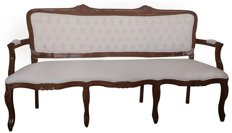 Sofá Namoradeira Luis Xv 3 Lugares - Wood Prime 1016369 Liso