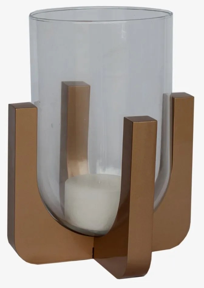 Castiçal Esfera - dourado soleil