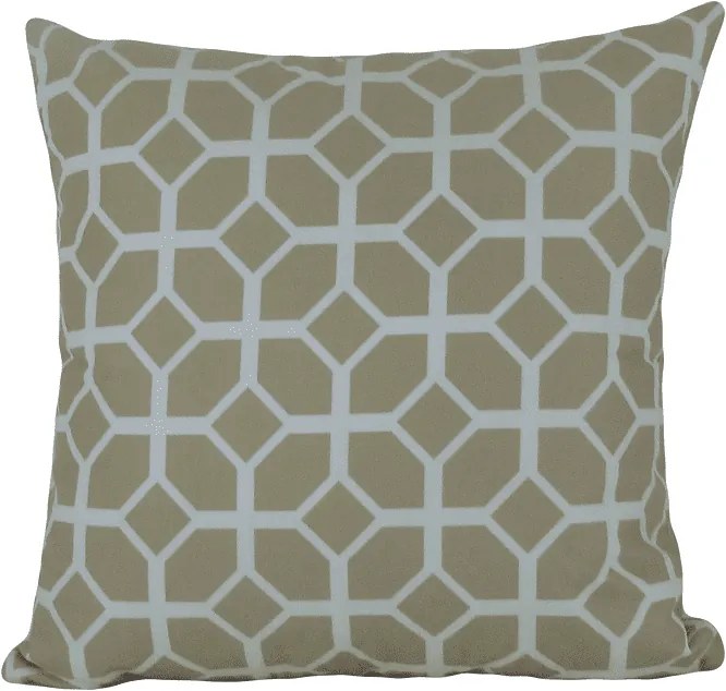 3 Capas para Almofada SOFT Turim Geométrico Bege 43x43cm