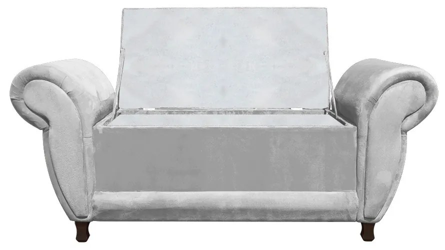 RECAMIER COM BAU ITALIA NAMORADEIRA CALC - Cinza