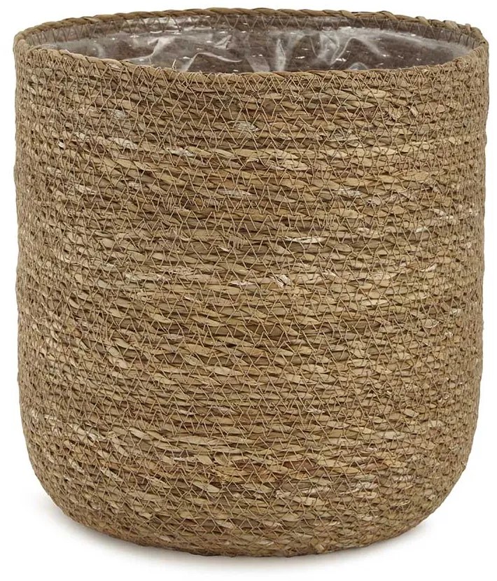 Cachepot em Fibra Natural Cesto Decorativo - Marrom