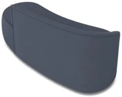 Sofá 3 Lugares Para Sala 180cm Orgânico Wendi Suede Azul Marinho I01