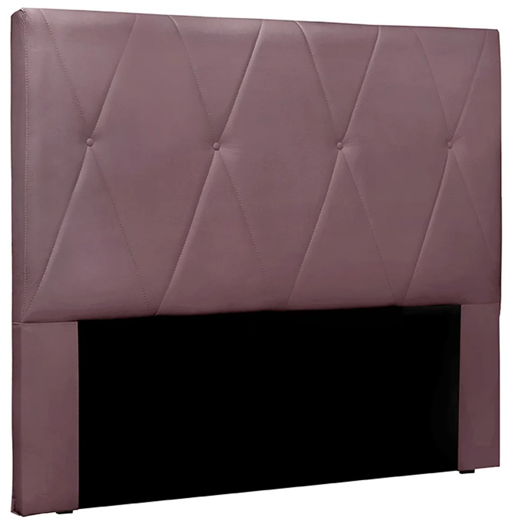 Cabeceira Decorativa Casal 1,40M Yves Veludo Uva G63 - Gran Belo