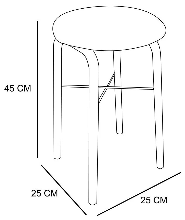 Banqueta Baixa Manu Corino - Grafite