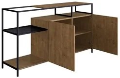 Buffet Para Sala de Jantar 2 Portas Pés Metálicos Dinâmico Vermont/Pre
