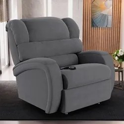 Poltrona do Papai Reclinável Kalie Controle Power Elétrico FH9 Veludo