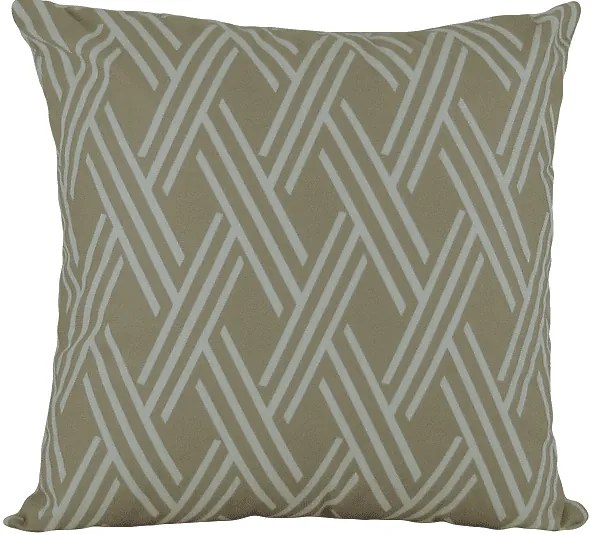 3 Capas para Almofadas Soft Veludo Geométrico Bege 43x43cm
