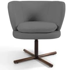 Poltrona Decorativa Sala de Estar Melissa Base Xis Giratória C-416 Lin