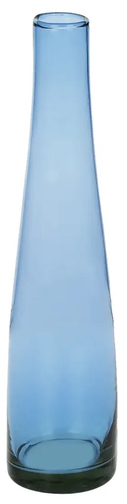 Vaso De Vidro Solitário Azul