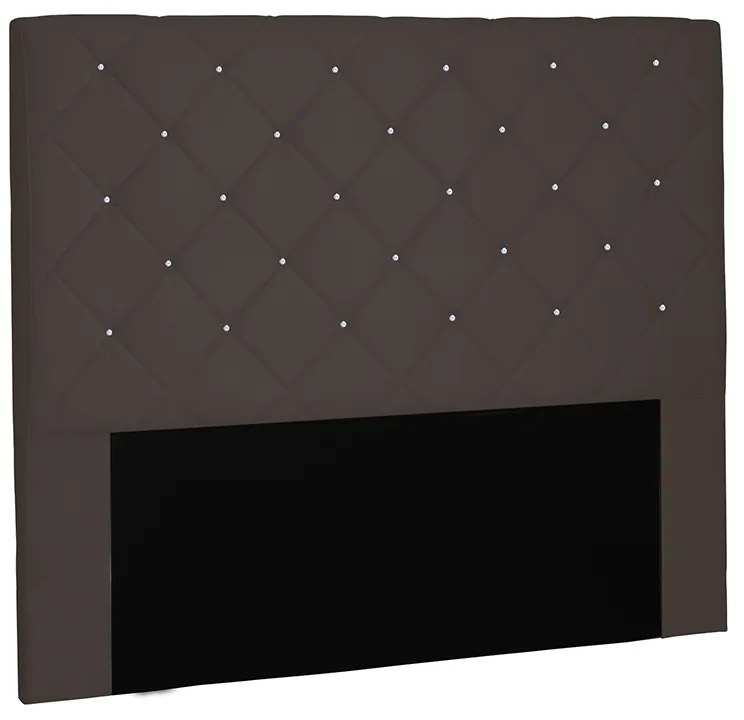 Cabeceira Cama Box Solteiro 90cm Tânia Suede Café - Sheep Estofados - Marrom