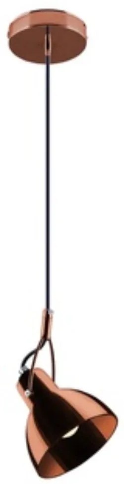 Lustre Pendente De Vidro Fareto Cobre Startec - Bivolt