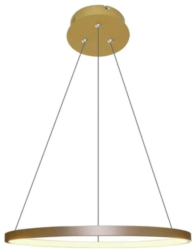 Pendente Montreal Aro Ø40X2Cm Led 20W 3000K Bivolt / 01 Anel Dourado |... (Dourado)
