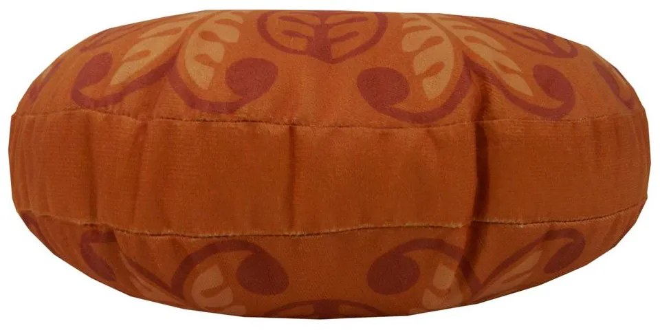 Almofada Redonda Ravi Cheia em Tons Terracota 40x40cm - ARI-0329