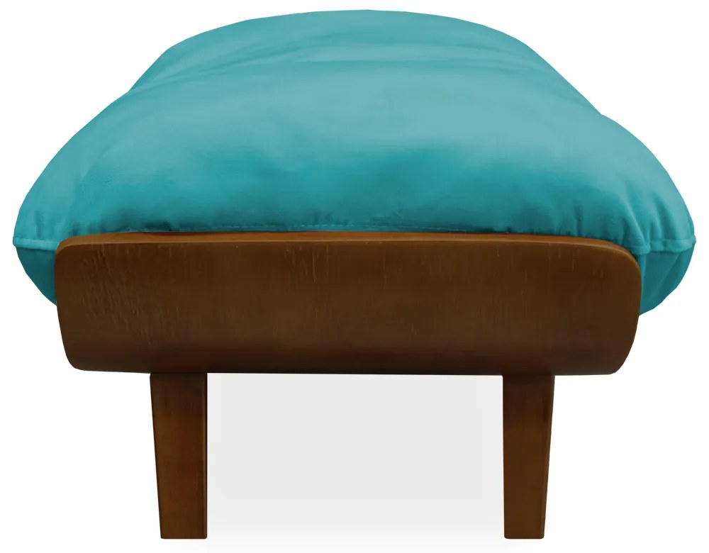 Cama Pet Costela para Cães e Gatos Almofadada Suede Azul Tiffany