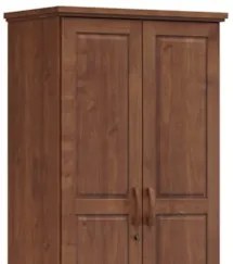 Guarda Roupa Solteiro 82cm 2 Portas 1 Gaveta Renzo Imbuia F07 - Mpozen