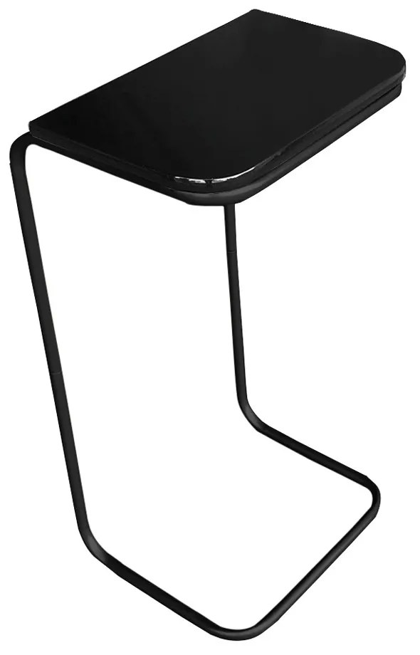 KIT 02 MESAS LATERAL TAMPO PRETO MULTI-U - Preto