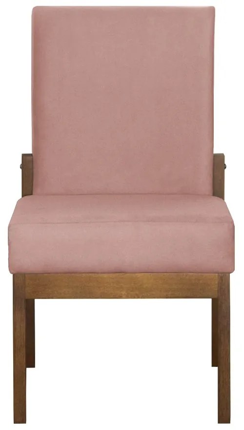 Kit 06 Cadeiras de Jantar Helena Suede Crepe