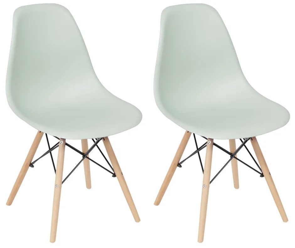 Conjunto 2 Cadeiras Eiffel – Verde