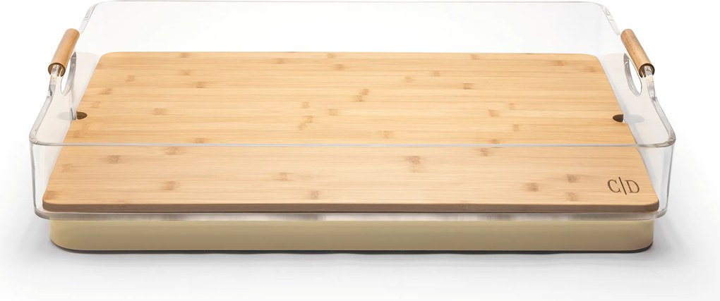 Bandeja Flutuante Bambu Para Piscina