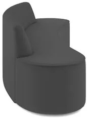 Sofá 3 Lugares para Sala de Estar Living 210cm Koane D06 Veludo Cinza