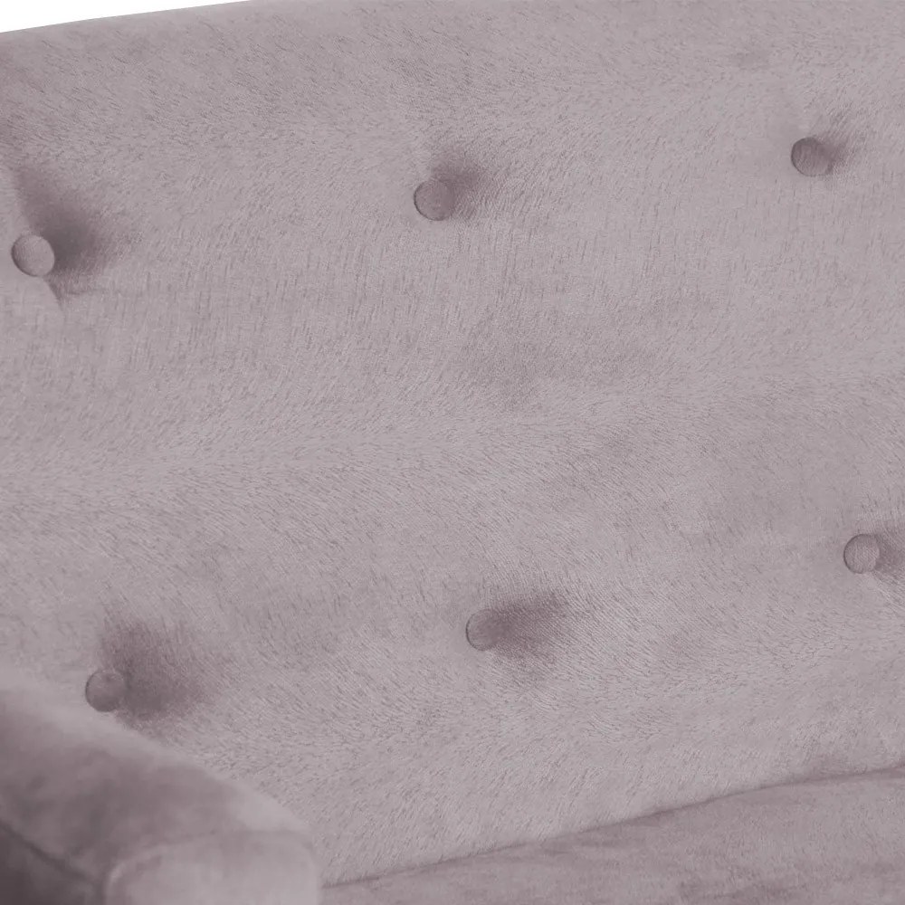Namoradeira Bruna 1,20 m 2 Lugares Pés Palito Suede Crepe