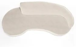 Sofá Living  2 Lugares 180cm Braço Direito Mozart D06 Veludo Bege - Mp
