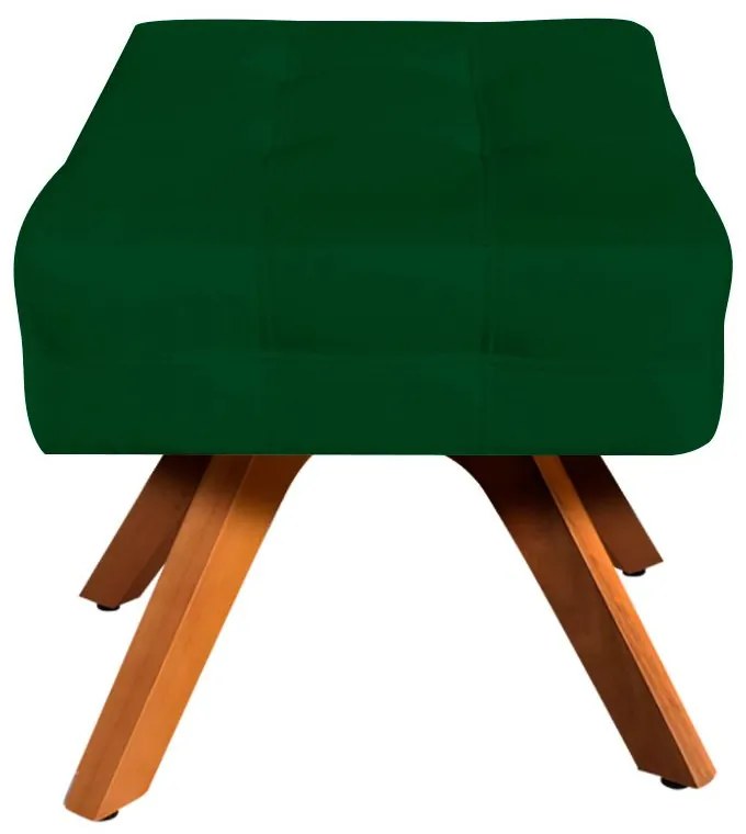 Puff Banqueta Decorativo Giratório MM30 Kit 2 Elisa Suede D03 - D'Rossi - Verde