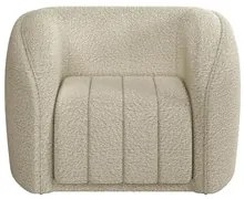 Sofá Decorativo 3 Lugares 252cm e Poltrona Meris M22 Boucle Bege - Mpo