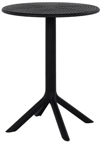 Mesa Drops Redonda Polipropileno Preto - 75802 Sun House
