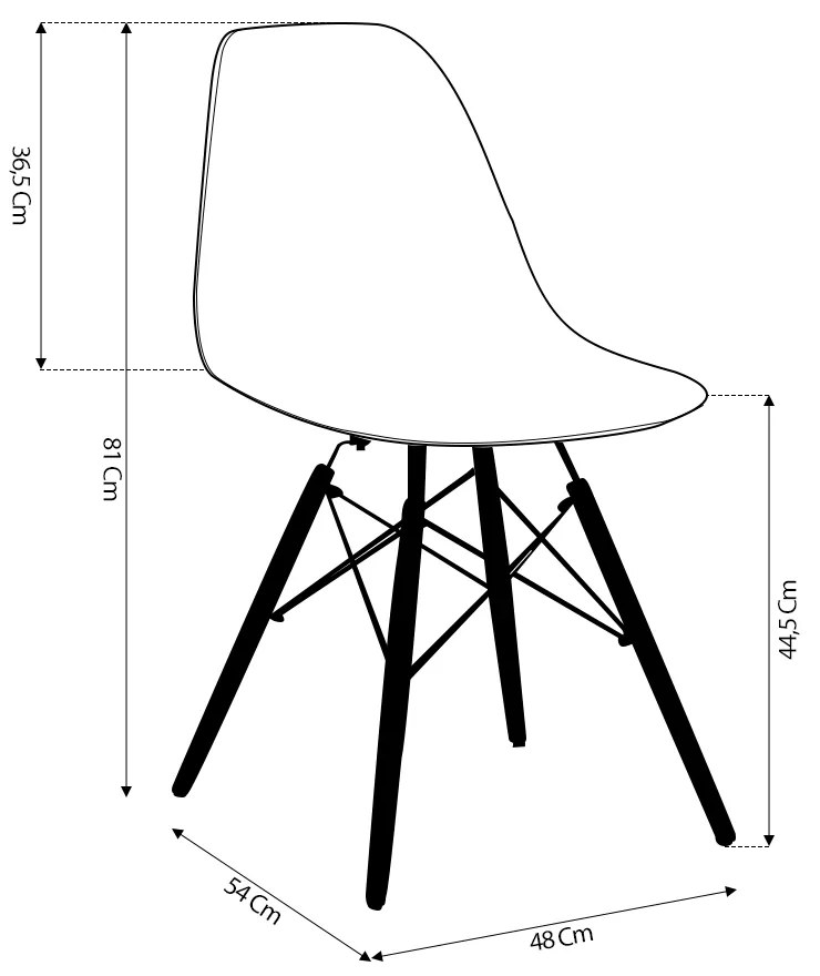 Kit 6 Cadeira Decorativa para Sala e Cozinha Garabit Preto G04 - Gran Belo