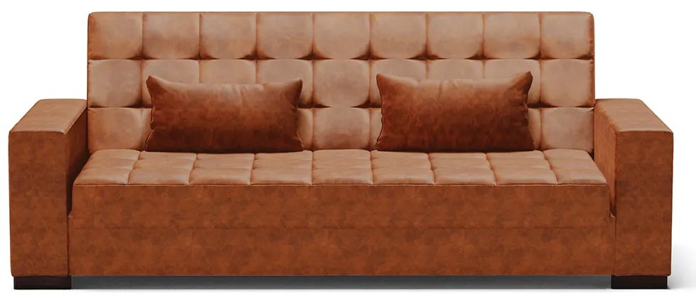 Sofá Cama Casal 3 Lugares 210cm Lisboa Corano Nozes  D03 - D'Rossi