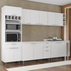 Armário de Cozinha CP07 Para Pia 120cm Pérola Z34 Branco - Mpozenat