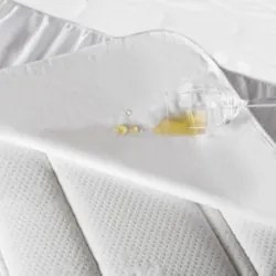 Protetor de Colchão Solteiro Impermeável O Silencioso Branco - Fibrasc