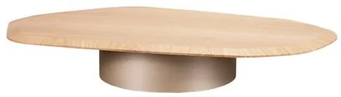 Mesa Centro Auris Baixa Carvalho Base Champagne - 77934 Sun House