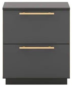 Mesa De Cabeceira Dubai 2 Gavetas Alasca - Vila Rica Móveis