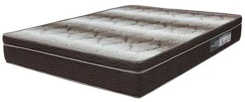 Colchao Light Ortopedico Viuva Cinza e Marrom 128cm - 70146 Sun House